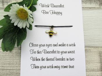 Bee Happy Wish Bracelet