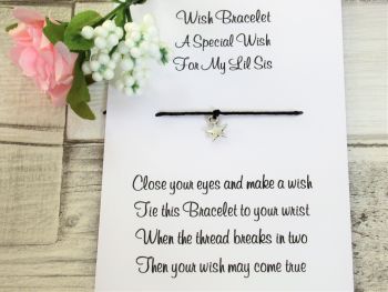 A Special Wish For My Lil Sis Wish Bracelet