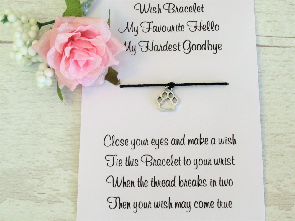 Wish cheap bracelet poem