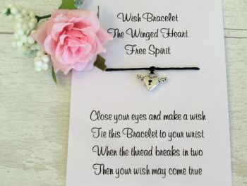 Winged Heart Wish Bracelet