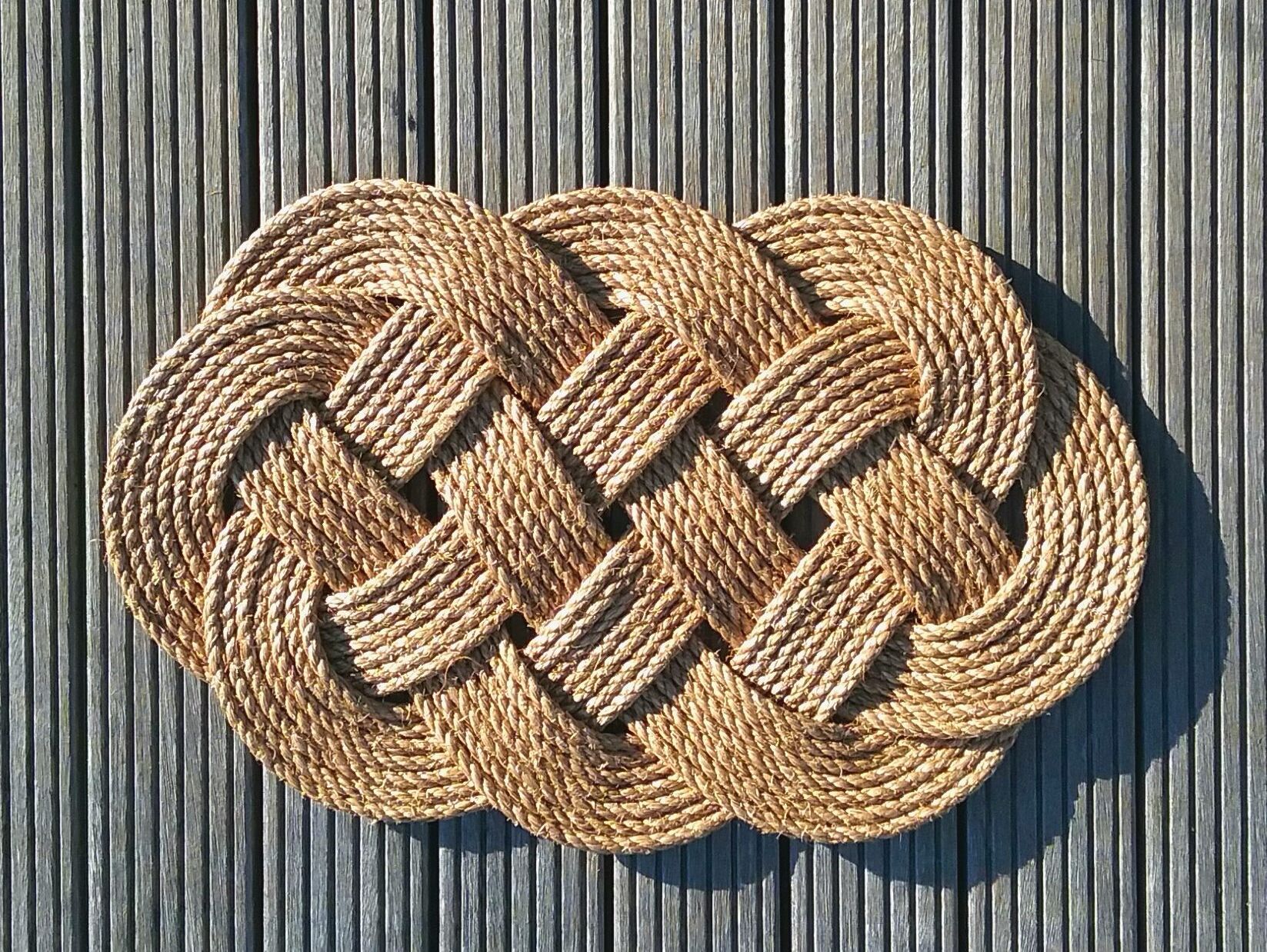 Natural rope mat