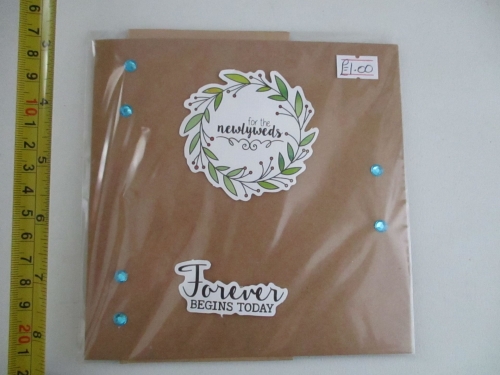 For The Newlyweds - Forever Begins Today Design Brown Kraft Card - Cards &