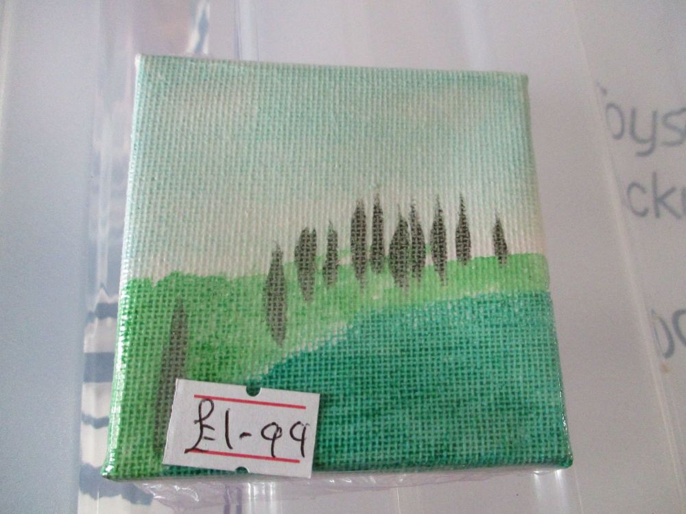 Two Hills with Forest of Trees - 7cm Box Frame Canvas - JGPaws