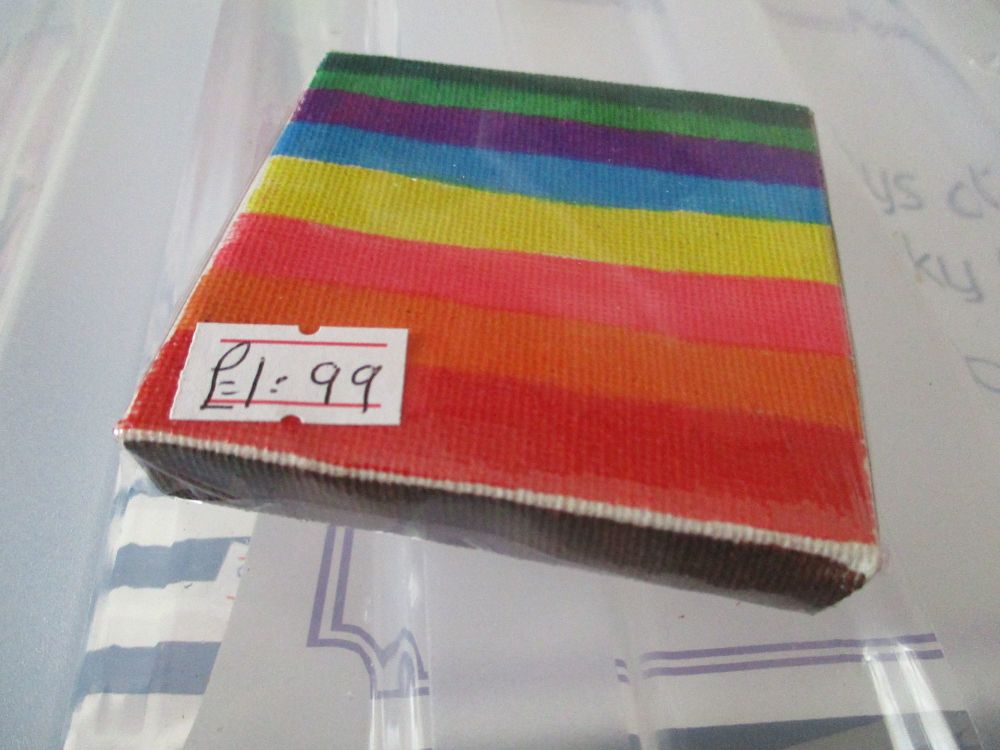 Striped Rainbow - 7cm Box Frame Canvas - JGPaws