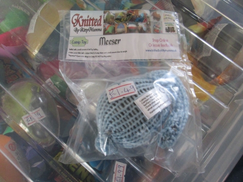 Blue Knitted Catnip Meeser - Knitted By KittyMumma