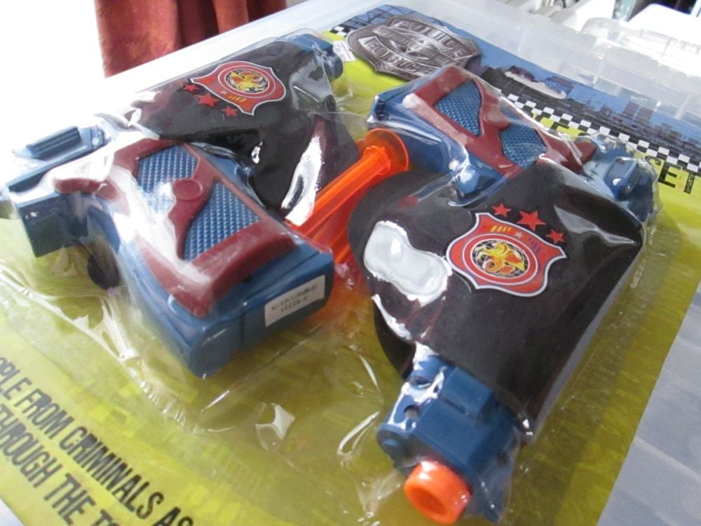 Toy Police Force Double Gun Set