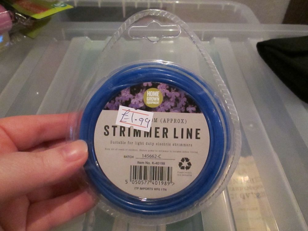 Blue 1.65mm Strimmer Line 2m