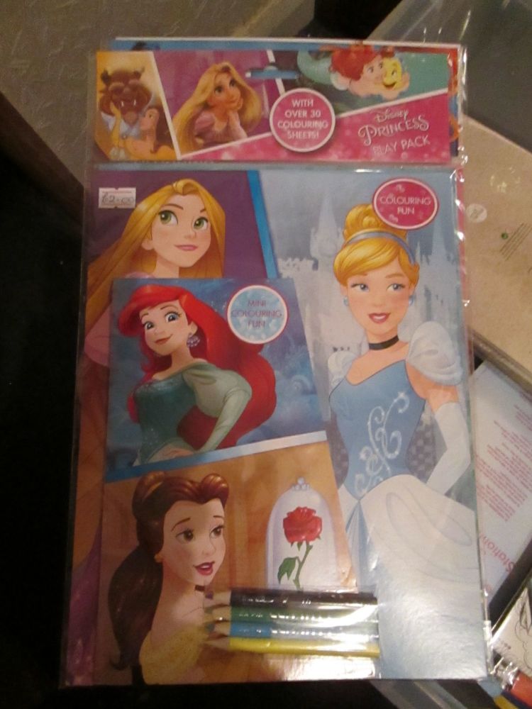 Disney Princess - Licensed Colouring Play Pack