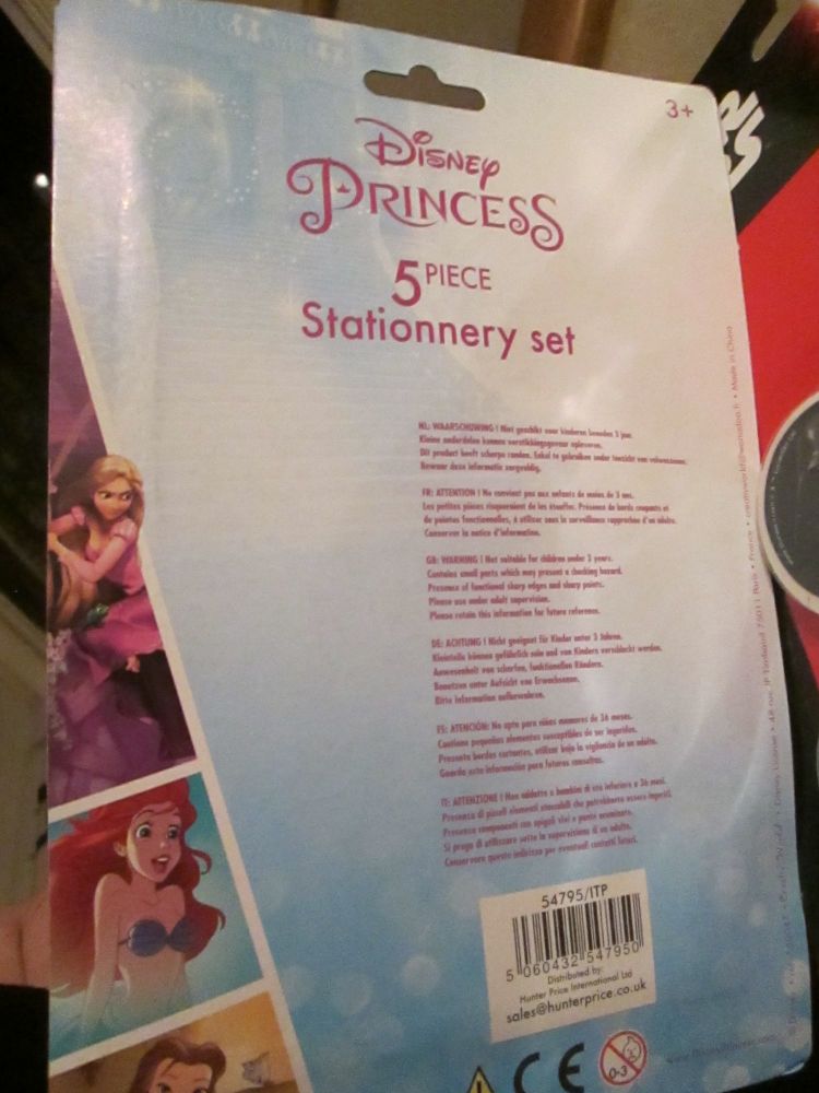 Disney Princess - Licensed 5pc Stationery Set