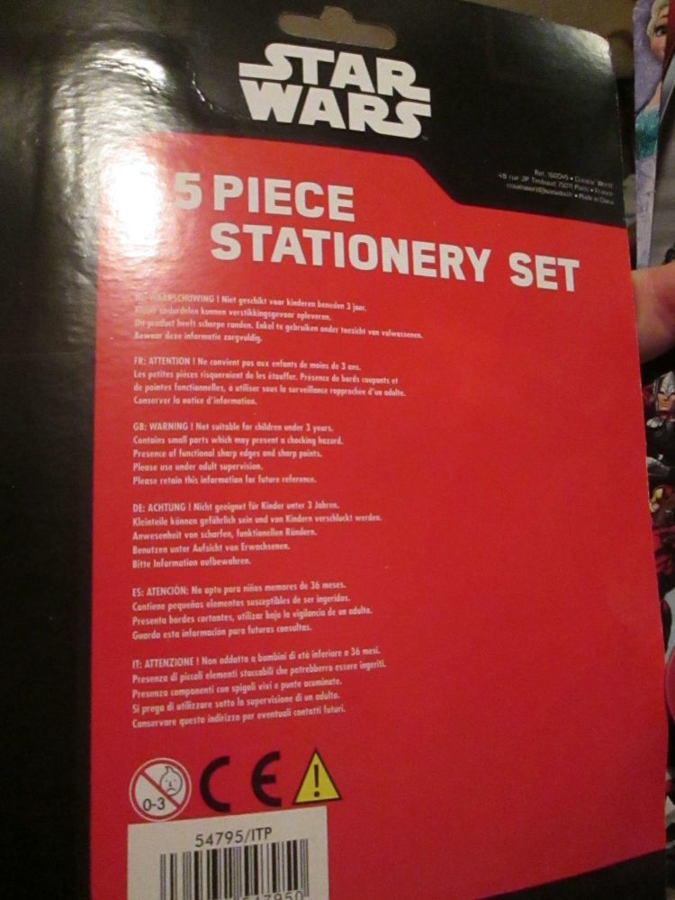 Star Wars - Licensed 5pc Stationery Set