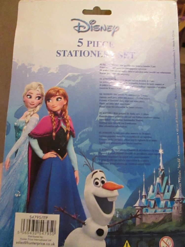 Disney Frozen - Licensed 5pc Stationery Set