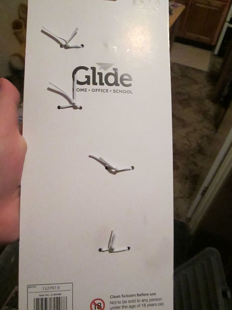 Blue / Black Comfort Grip Scissors 2pk - Glide
