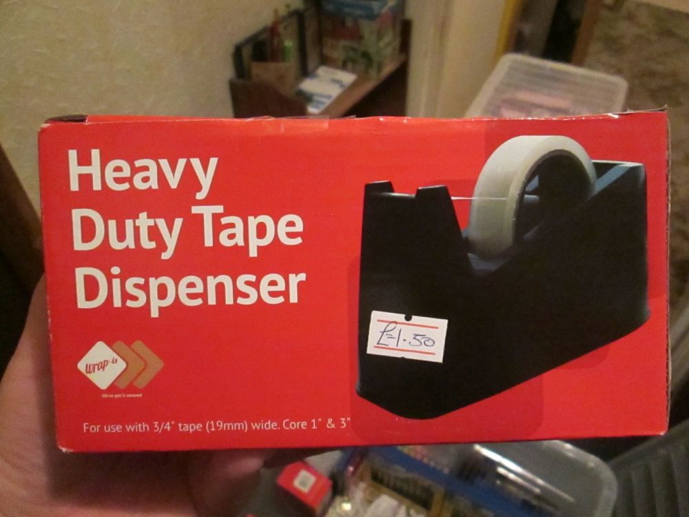 Blue Heavy Duty Tape Dispenser - Wrap-It