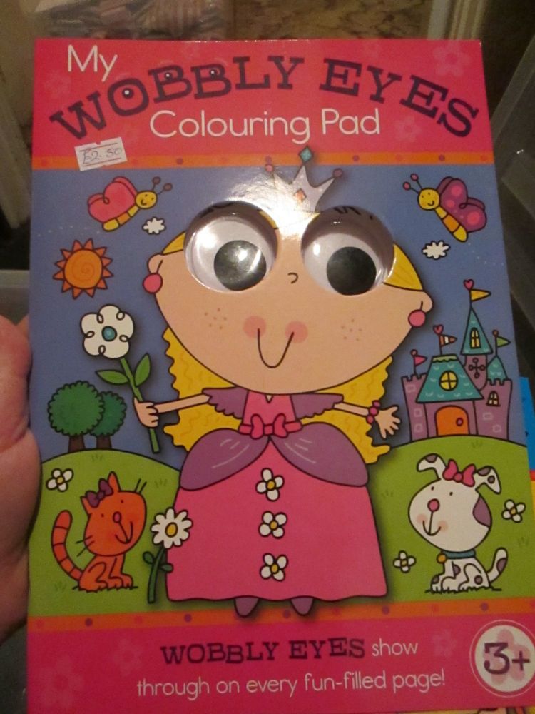 Pink - My Wobbly Eyes Colouring Pad