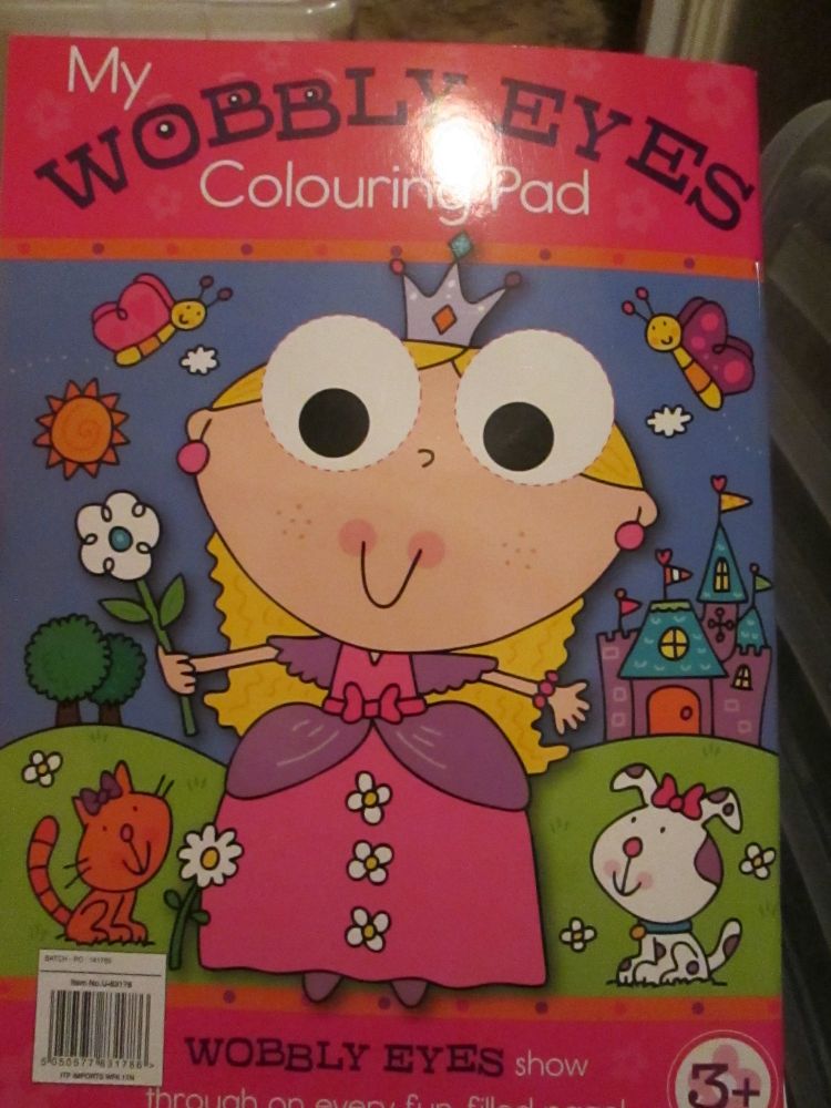 A4 Pink - My Googly Wobbly Eyes Colouring Pad