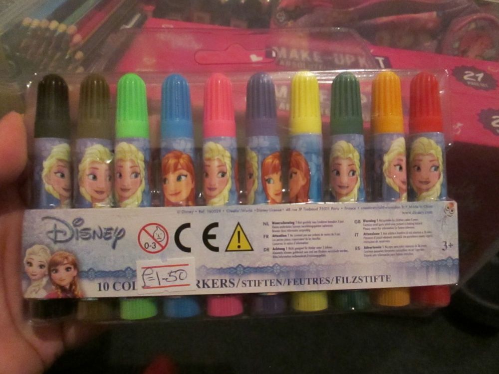Disney Frozen - Licensed 10 Chunky Markers