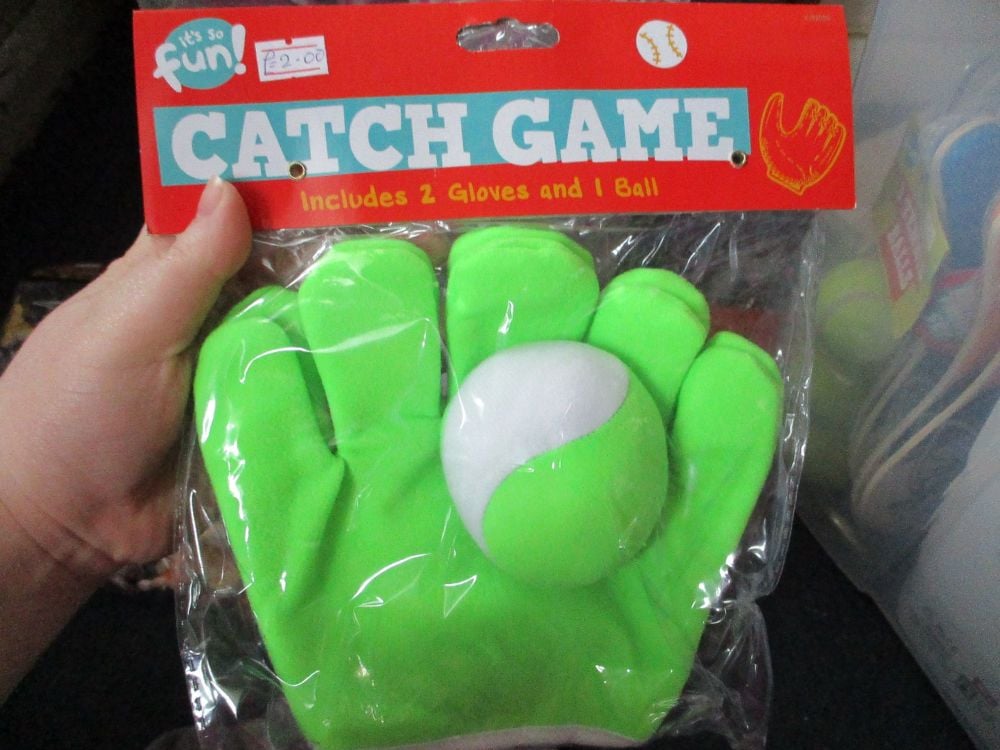 Green - Two Glove Catch Game - Its So Fun