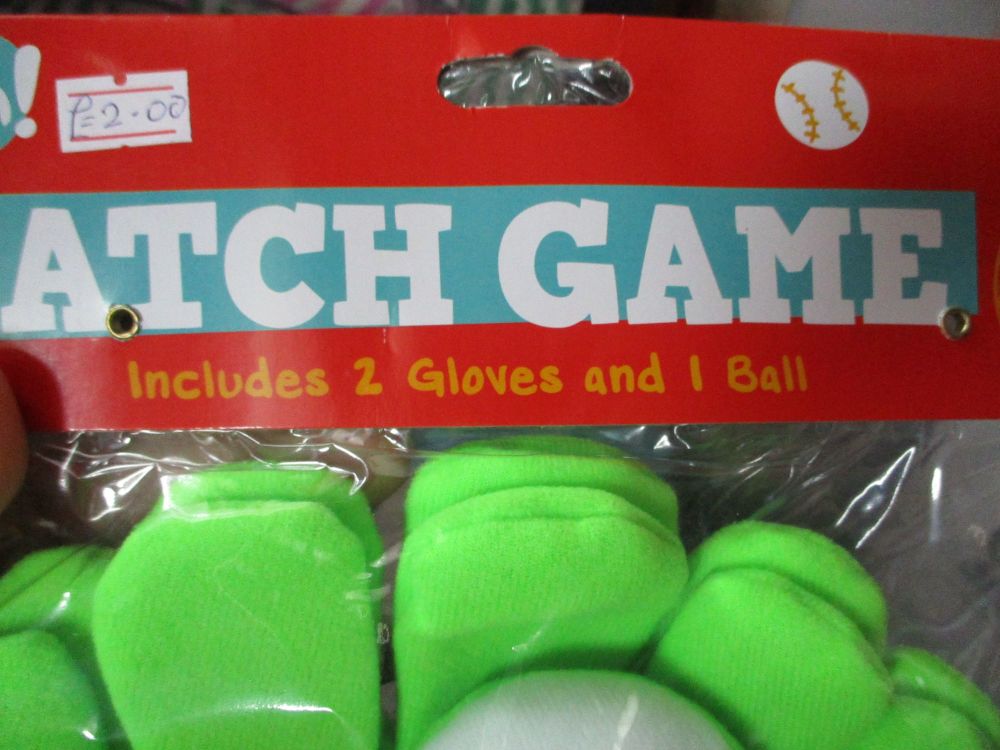 Green - Two Glove Catch Game - Its So Fun