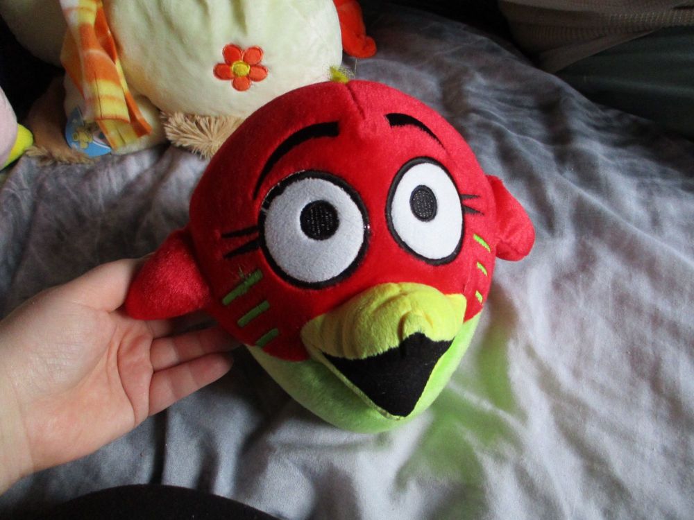 (*)Red Bird Brain - Bird Brainz - Soft Toy
