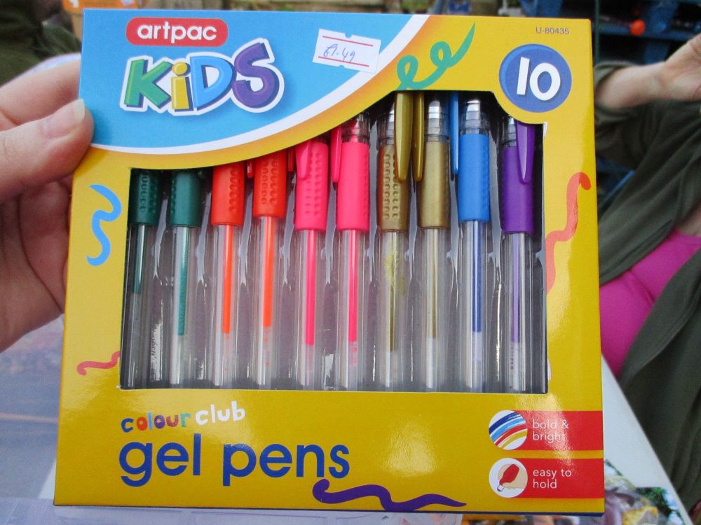 Artpac 10 Mixed with Neons Gel Pens
