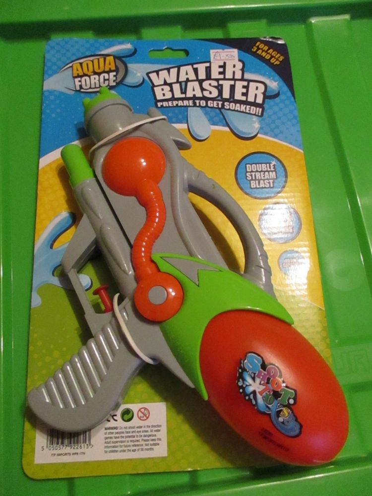 Grey Aqua Force Water Gun Blaster