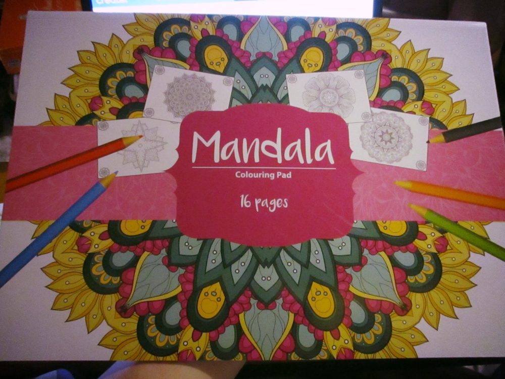 Pink Cover Design - 16pg Mandala - A3 Colouring Pad