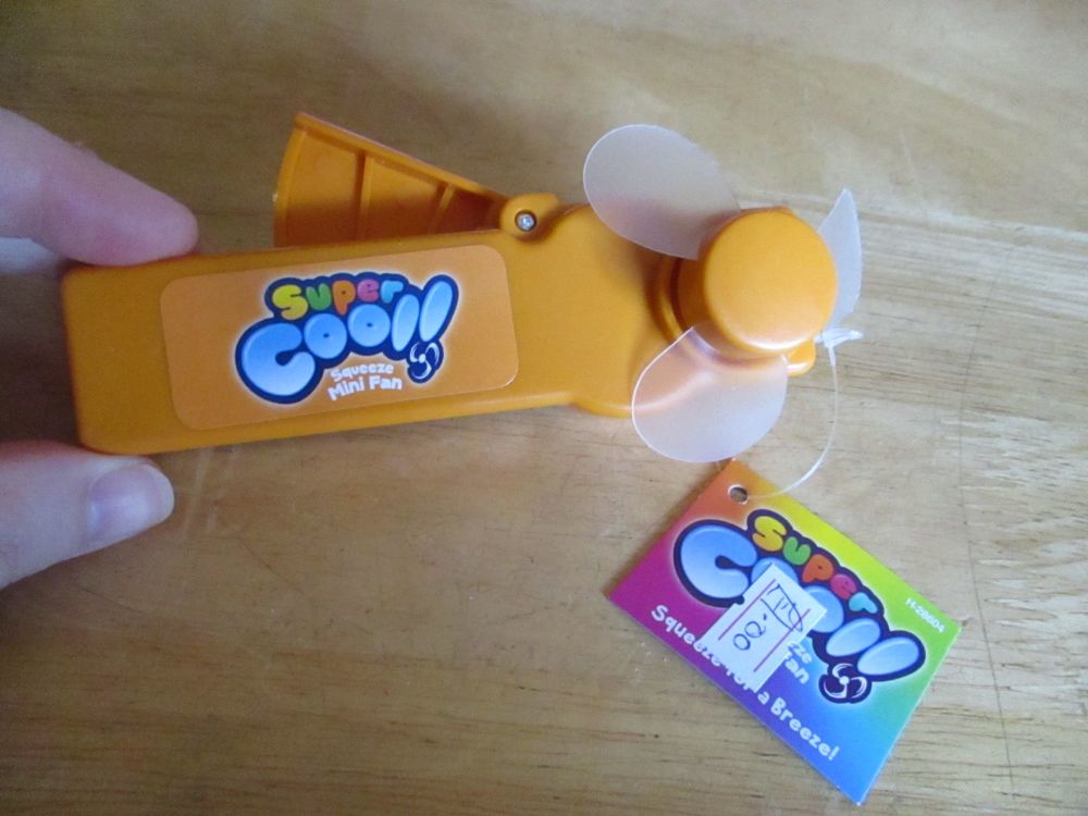 Orange - Super Cool - Squeeze Mini Fan