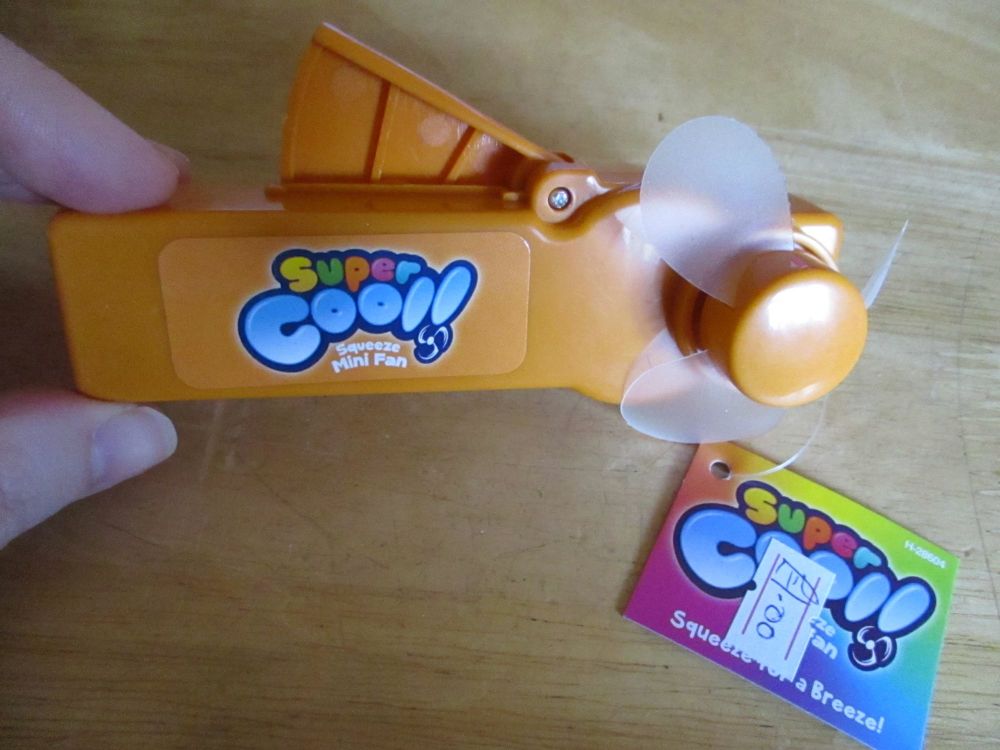 Orange - Super Cool - Squeeze Mini Fan