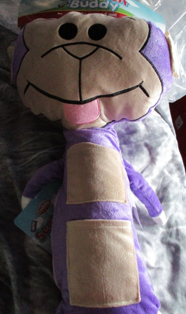 (*)Purple Monkey Giant Seat Belt Protector - Cuddle Kingdom - Soft Toy