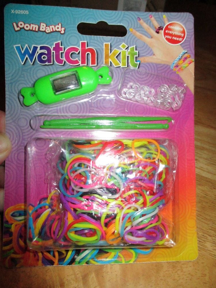 Green Loom Band Watch Kit - Contains Everything You Need