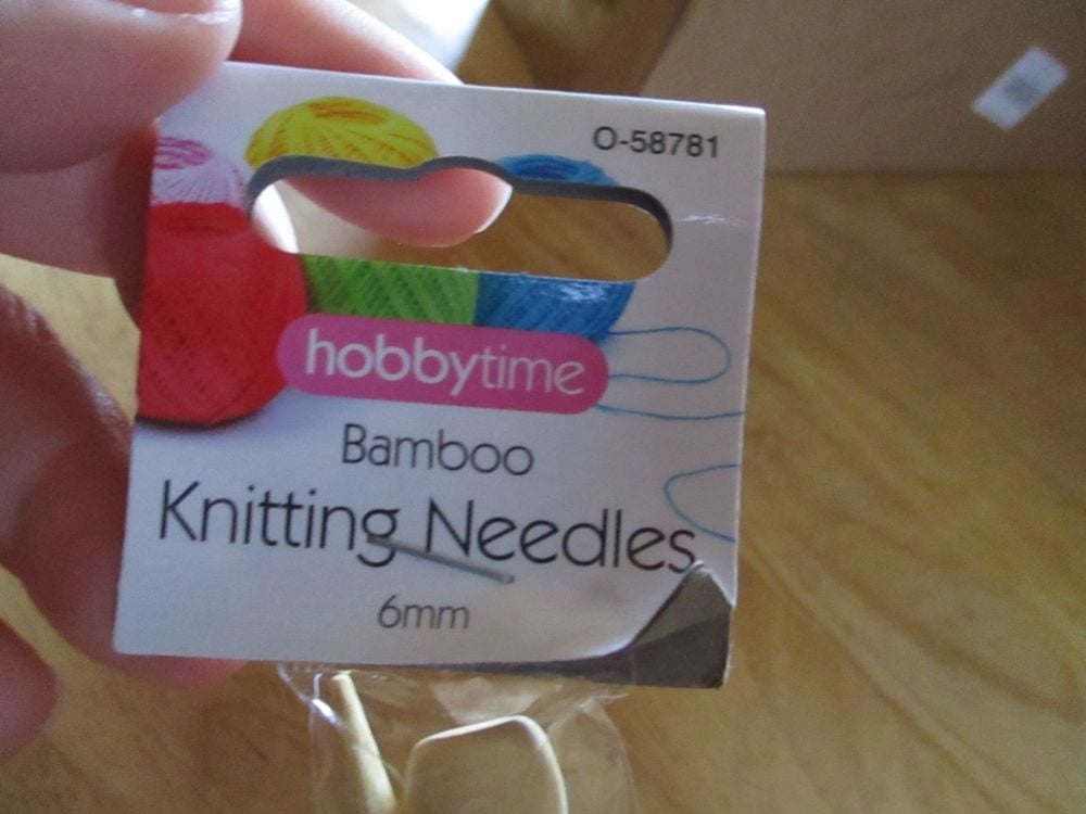 Hobbytime Bamboo Knitting Needles 6mm