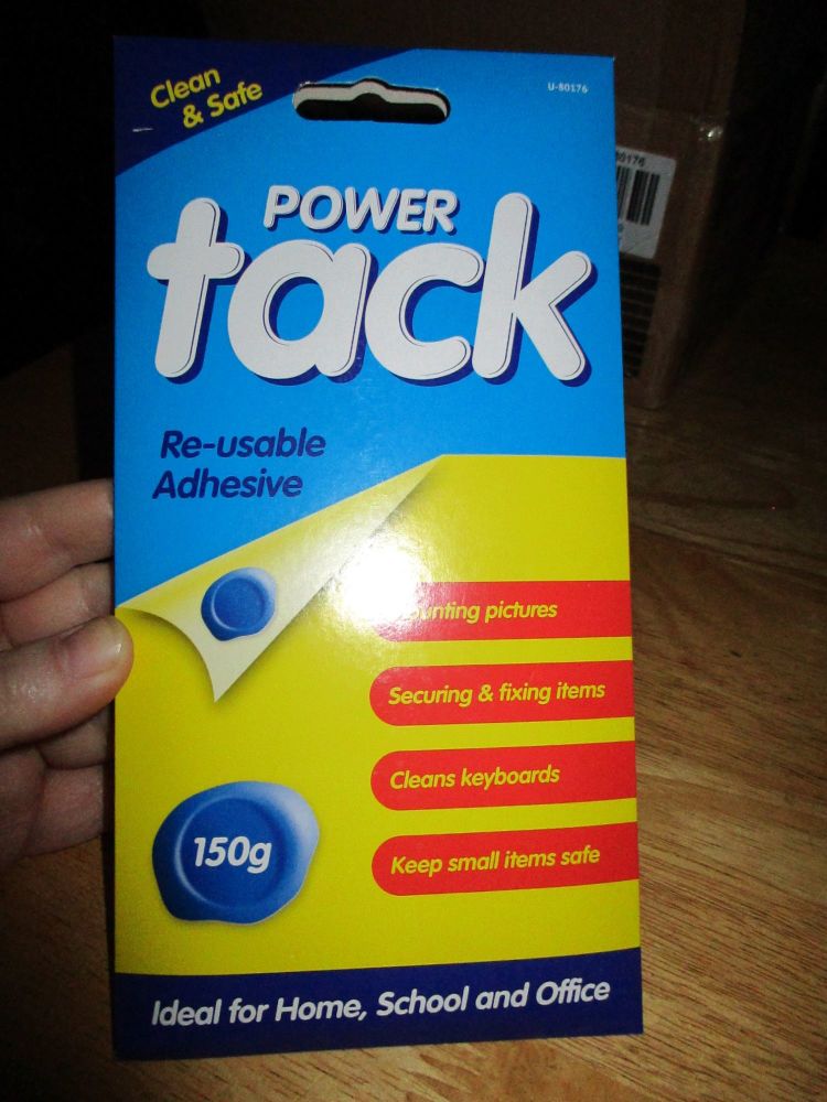 Power Blue Sticky Tack - 150g Re-usable Adhesive