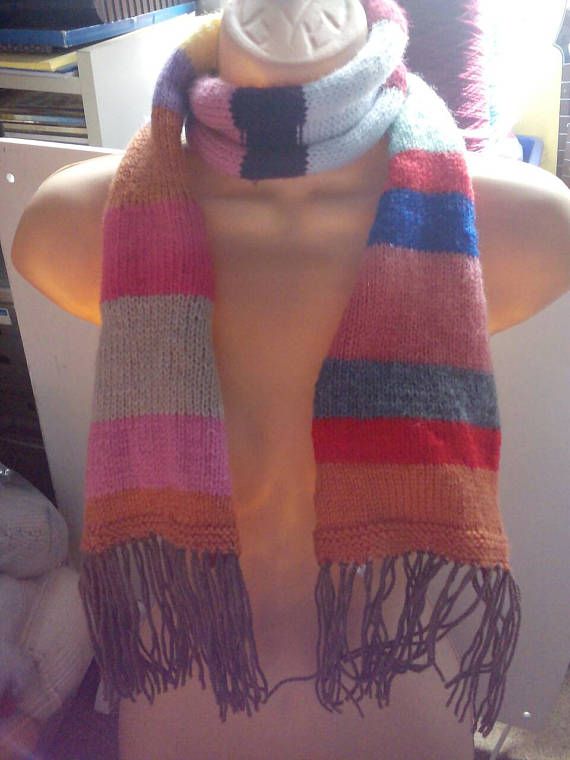 Pinks Orange Multi Stripe Brown Trim 52