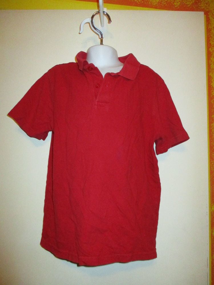 Red Polo T-Shirt Top 9-10yrs - Florence & Fred
