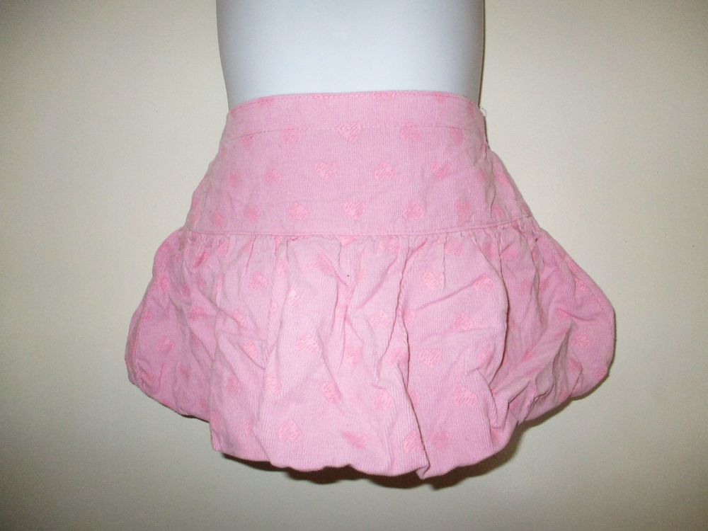 Pink With Hearts RuffledSkirt - 12-18 Months - Cherokee