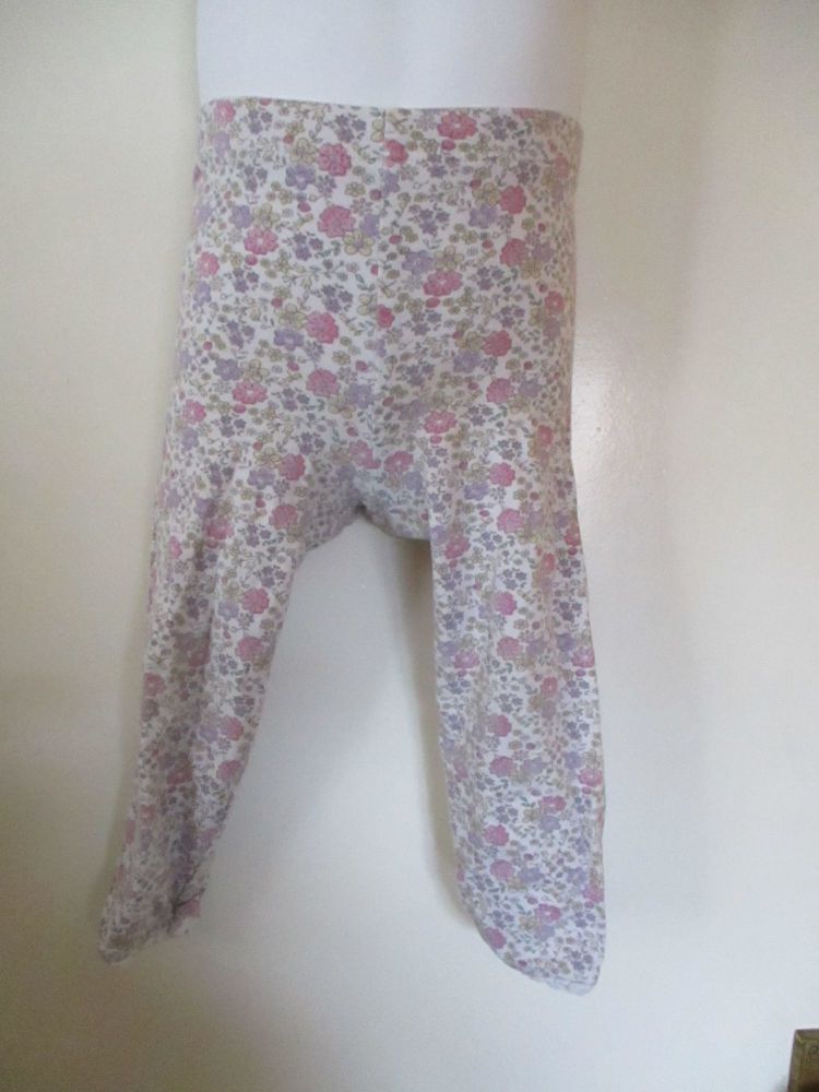 Florence & Fred 12-18 Months Purple Pink Floral Leggings