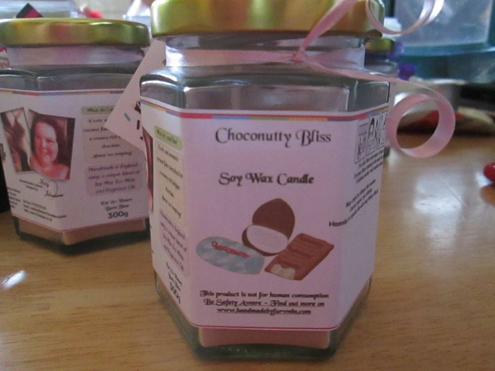 Choconutty Bliss Scented Soy Wax Candle 300g