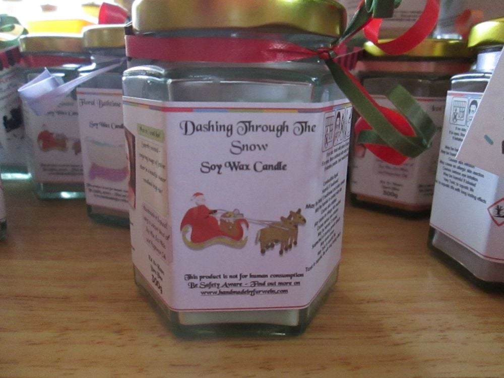 Dashing Through The Snow Scented Soy Wax Candle 300g