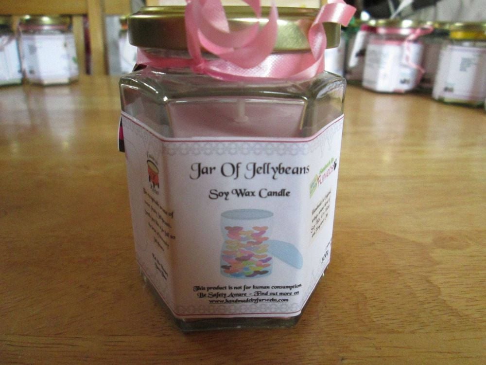 Jar Of Jellybeans Scented Soy Wax Candle 300g