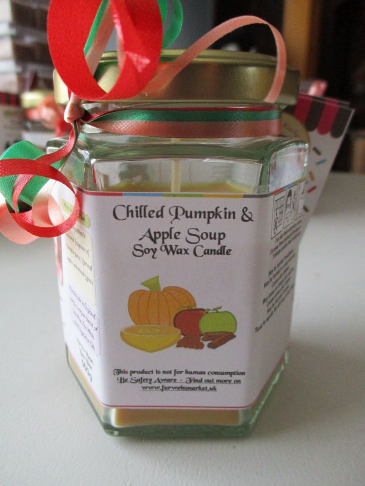Chilled Pumpkin & Apple Soup Scented Soy Wax Candle 300g