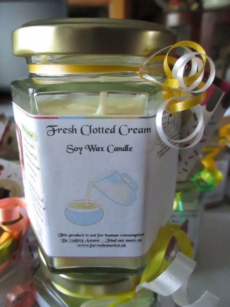 Fresh Clotted Cream Scented Soy Wax Candle 300g