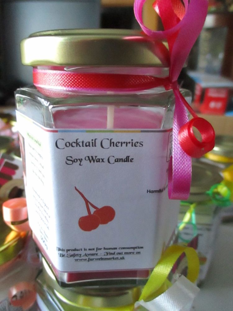 Cocktail Cherries Scented Soy Wax Candle 300g