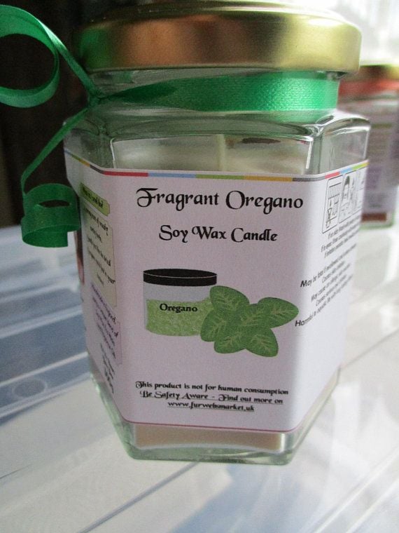 Fragrant Oregano Scented Soy Wax Candle 300g