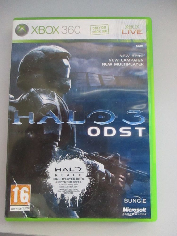 Halo 3 Odst Xbox 360 Game 2 Disc Edition