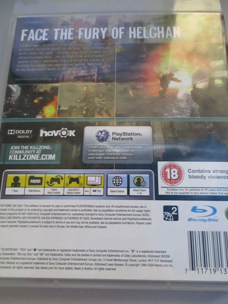 Killzone 2 - PS3 Playstation 3 Game