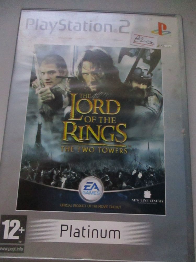 The Lord Of The Rings The Two Towers Platinum - PS2 Playstation 2 Game