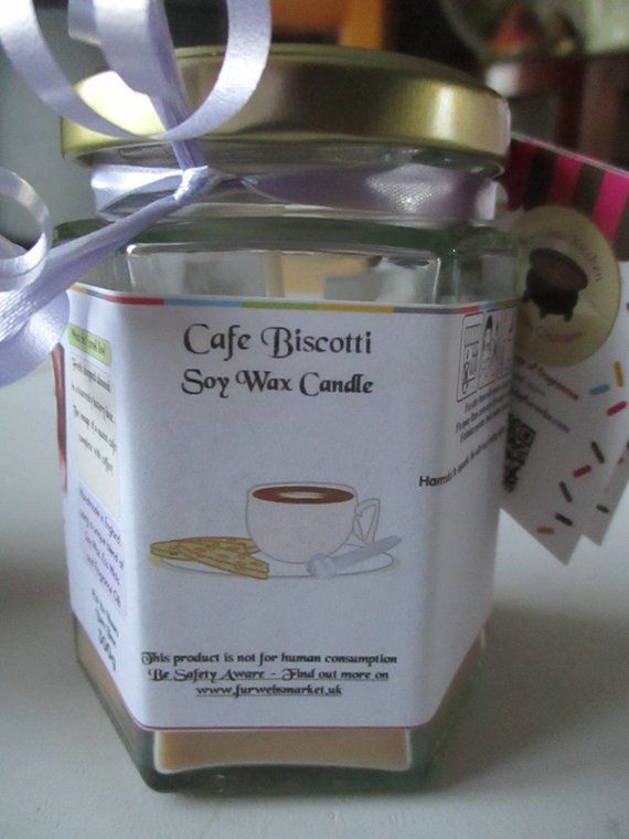 Cafe Biscotti Scented Soy Wax Candle 300g