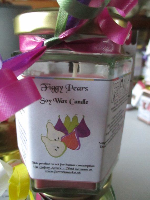 Figgy Pears Scented Soy Wax Candle 300g