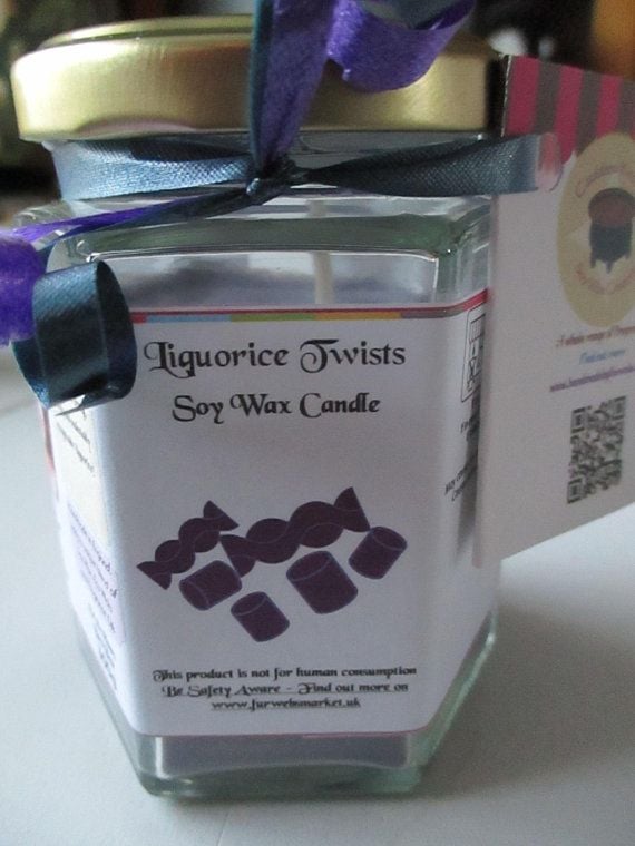 Liquorice Twists Scented Soy Wax Candle 300g