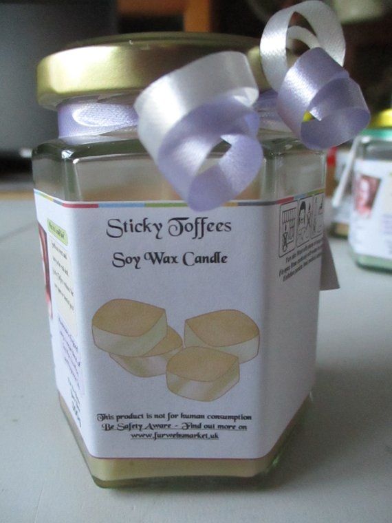 Sticky Toffees Scented Soy Wax Candle 300g - Reduced to clear